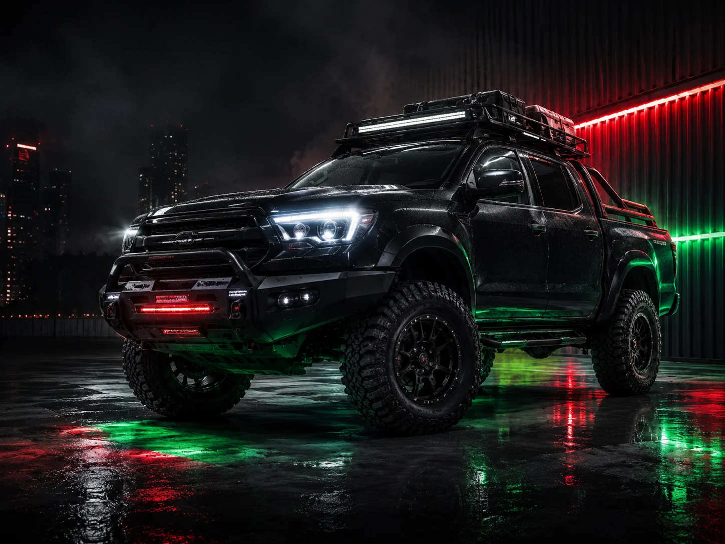 Pick-Up 4x4 equipada con accesorios